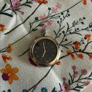 Black and Gold Pocket Watch